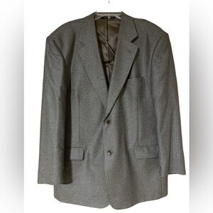 Vito Rufolo Men’s Vtg Silk Wool Italian‎ Sport Suit Coat Blazer 44R Brown Check